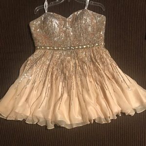 Hold homecoming dress